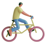 person cycling